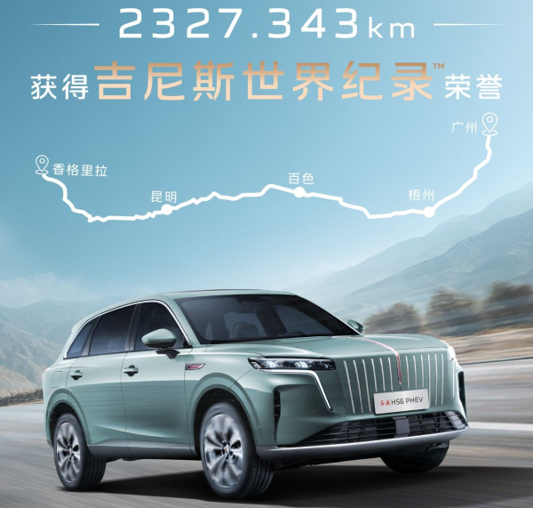 Кроссовер Hongqi HS6 поставил мировой рекорд дальнобойности Кроссовер Hongqi HS6 поставил мировой рекорд дальнобойности