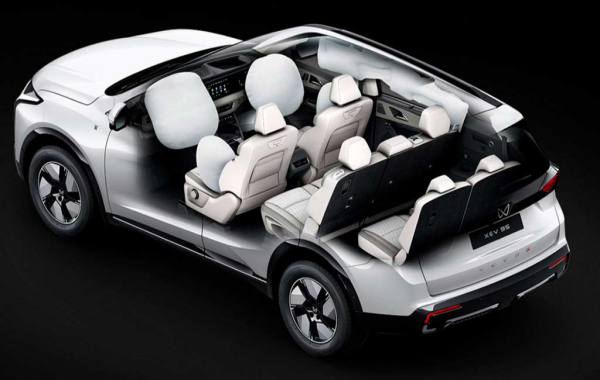 Mahindra XEV 9S: первый электрический кроссовер Индии с трехрядным салоном